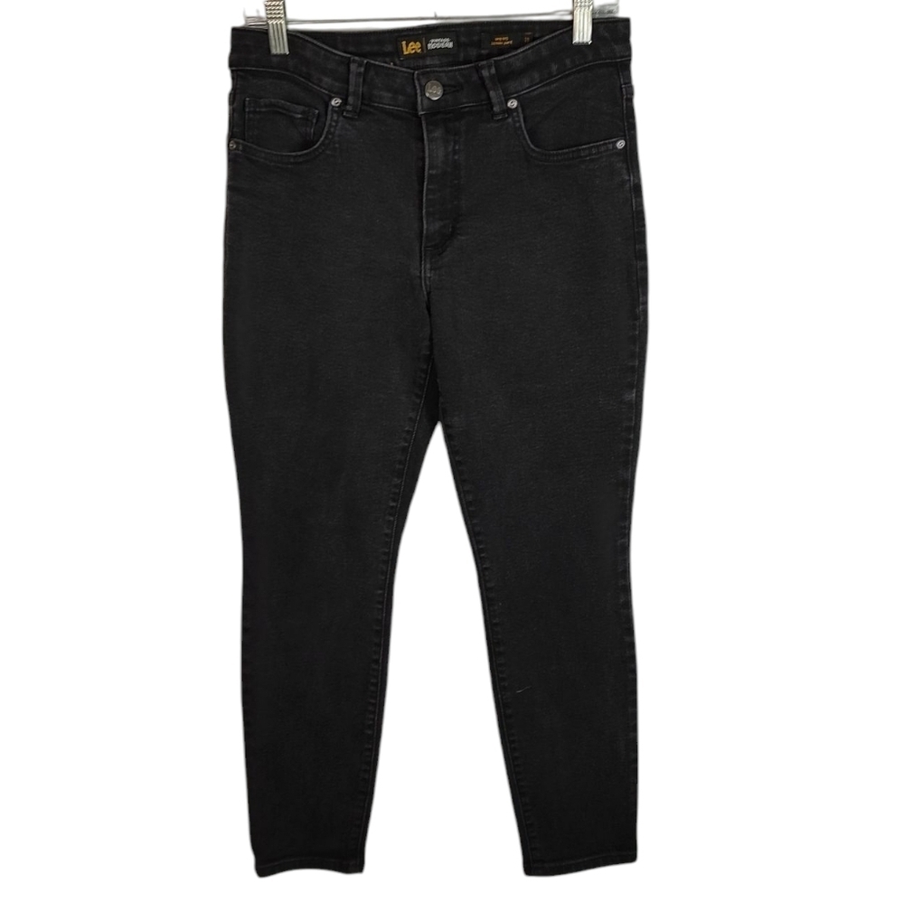 Lee Vintage Modern Jeans Mid Rise Skinny Ankle Black 29 Medium